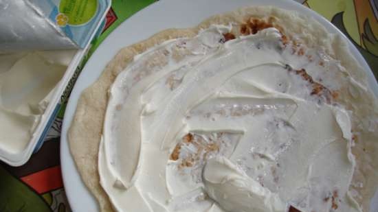 Curry con tortillas (sartén grill-gas y chapatnitsa)