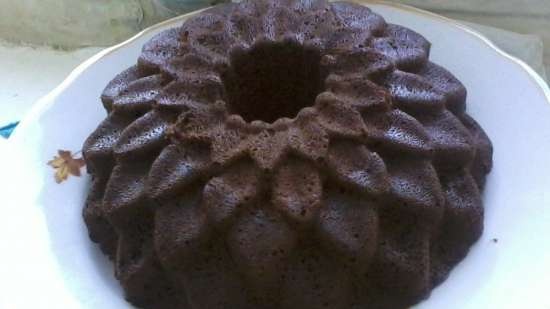 Chocolate-poppy cake sa microwave