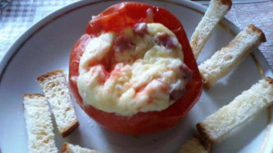 Tortilla en tomate durante 5 minutos en el microondas