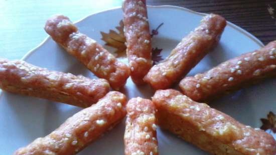 Cheese sticks in the microwave