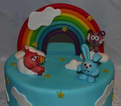 Cakes based on the cartoon Smeshariki