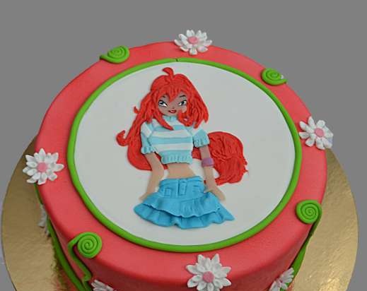 Torte con fate basate sul cartone animato Winx e altri