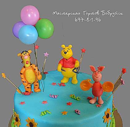 Torte basate sul cartone animato Winnie the Pooh e tutto, tutto, tutto