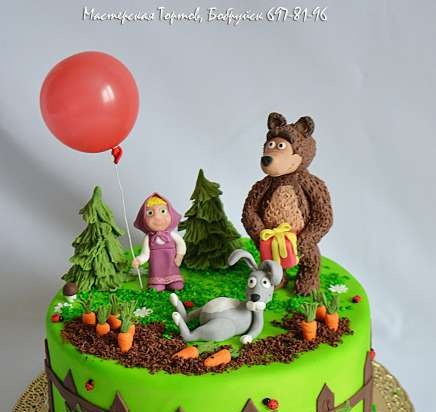 Torte basate sul cartone animato Masha e Orso