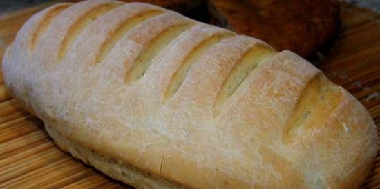 Tarwebrood "Hongaars" in de oven