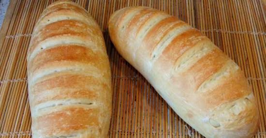 Tarwebrood "Hongaars" in de oven