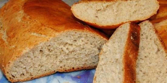 Tarwebrood "Hongaars" in de oven