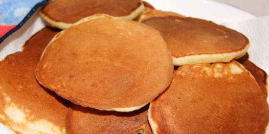 Lush kefir pancakes from A. Grechko