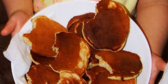 Lush kefir pancakes from A. Grechko