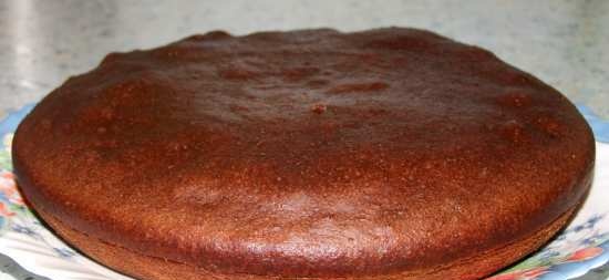 Torta al cioccolato impregnata di cioccolato