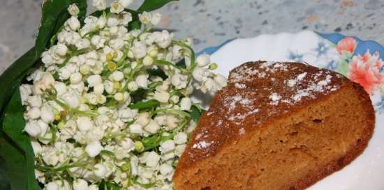 Pastel de kéfir con peras