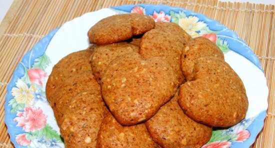 Người phụ nữ cookie với hương thơm cà phê