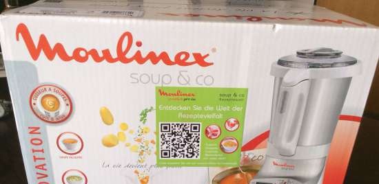 เครื่องปั่นน้ำซุปเครื่องเขียน Moulinex Soup & Co.