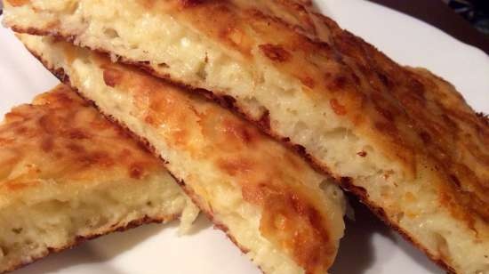 Khachapuri fast in a different manner in a contact grill VVK