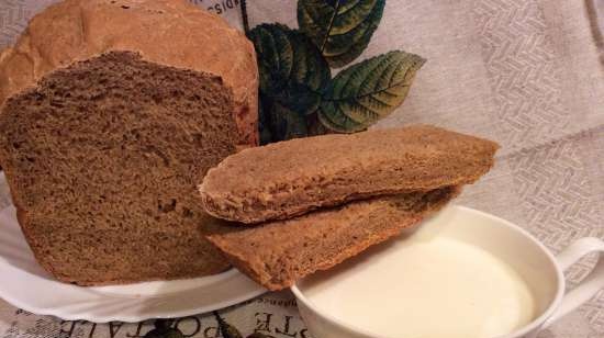 LG HB-151JE. Kefir bread with molasses on pressed yeast