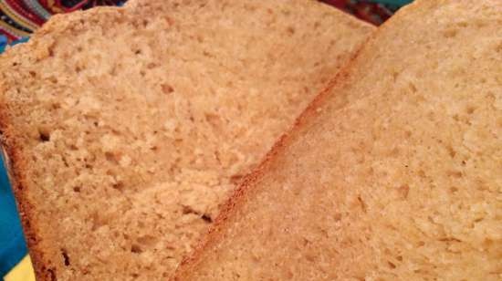 LG HB-151JE. Whole wheat bread with honey and pressed yeast