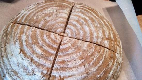 Wheat-rye bread with sourdough molasses