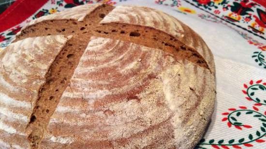 Wheat-rye bread with sourdough molasses