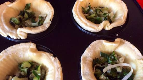 Mini-quiche met prei (Muffinkom VES V-TO-3)