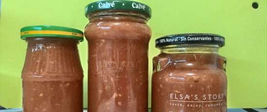 Salsa de manzana y tomate