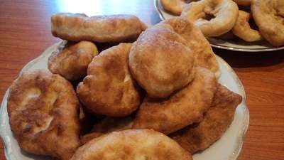 Tartas fritas (masa de levadura choux)