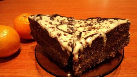 Chocolate sour cream cake