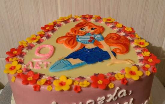 Torte con fate basate sul cartone animato Winx e altri