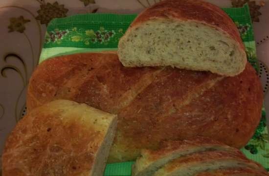 Peter Reinhart's Garlic at Rosemary Potato Bread (Oven)