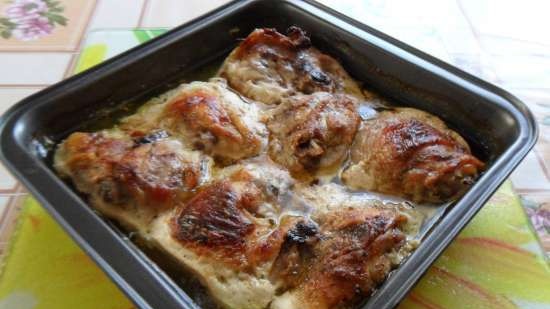 Pollo al forno in kefir