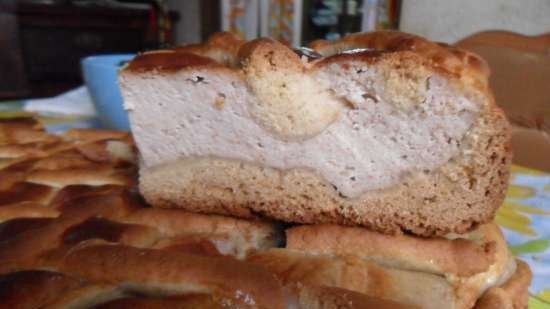 Pastel de miel con requesón