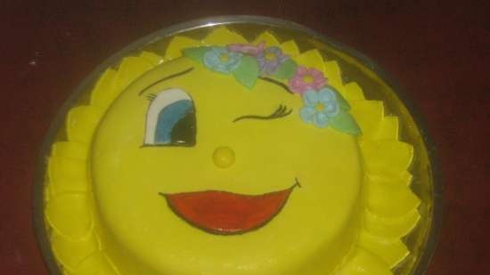 Smilies, zonneschijn (cakes)