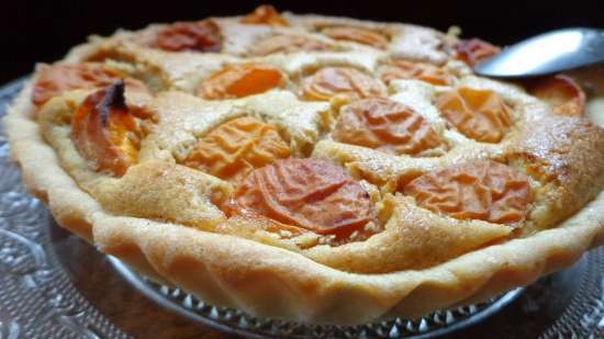 Pastel de albaricoque y almendras