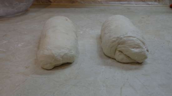 Old dough baguettes