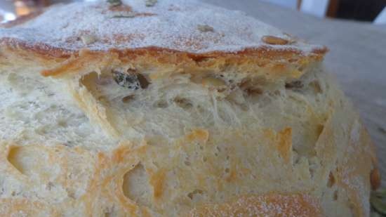 Pane con patate e semi di zucca