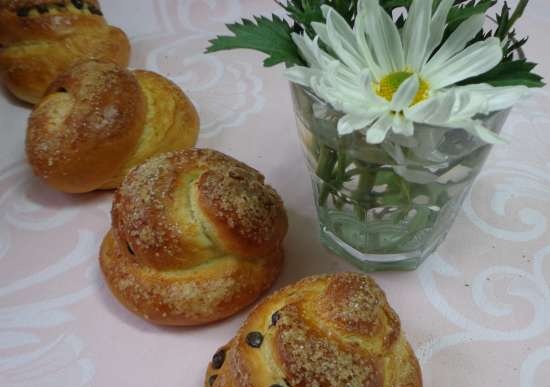 Brioche brioche na may tsokolate