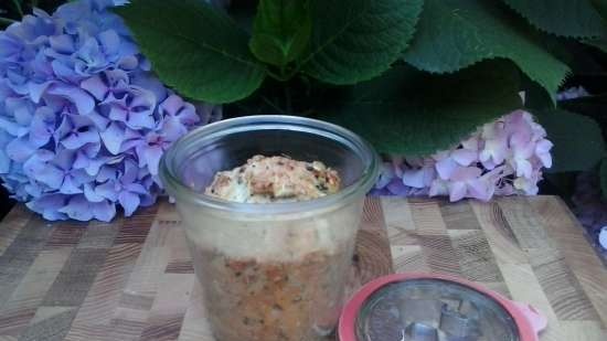 Tartas en un vaso. Desayuno escocés.