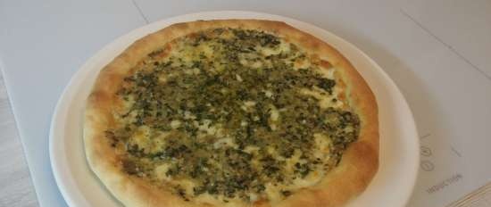 Pizza con mantequilla de anchoas