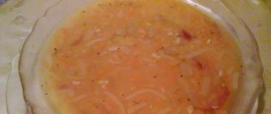 Zuppa di piselli rossi