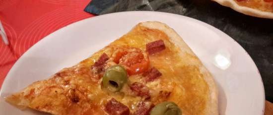 Bột bánh pizza không có men Flammkuchen từ Alsace