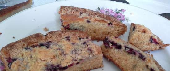 Pastel de arándanos para café