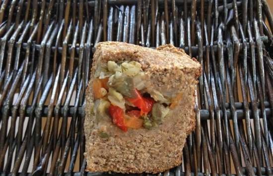 Pan de centeno integral con verduras en HP