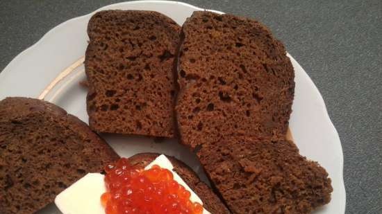 Icelandic black bread rugbruise (yeast-free)