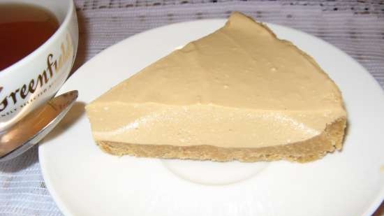 Pastel sin hornear con requesón y leche condensada