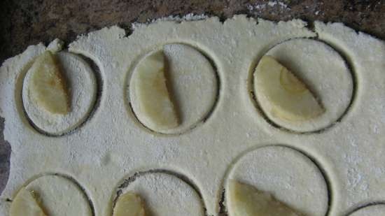 Galletas de requesón con manzanas