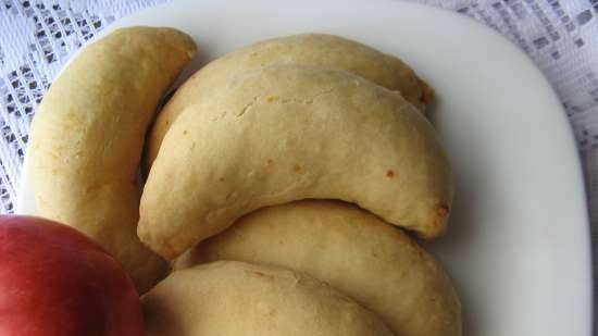 Biscotti alla banana con ripieno di cagliata