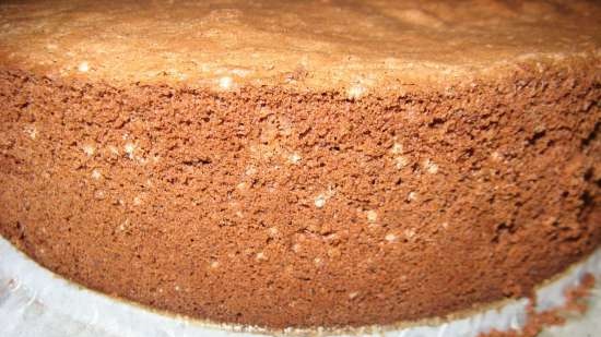 Chocolate-sesame cake na may halva cream