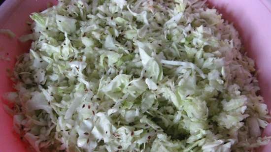 Pickled cabbage (with apples and caraway seeds)