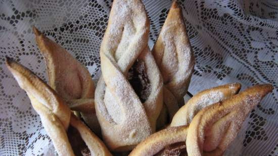 Galletas saborizadas con relleno de manzana