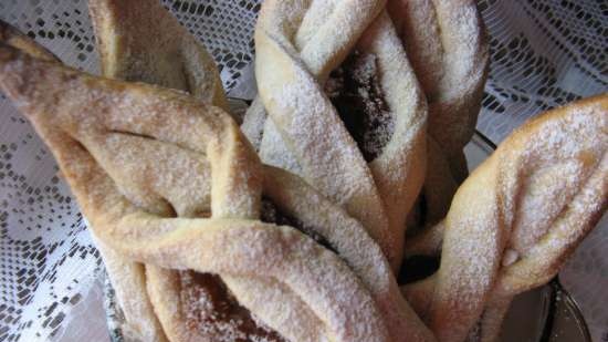 Galletas saborizadas con relleno de manzana