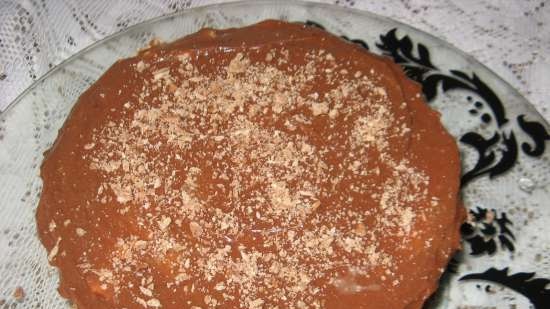 Torta di pasta frolla al cioccolato con crema di ricotta